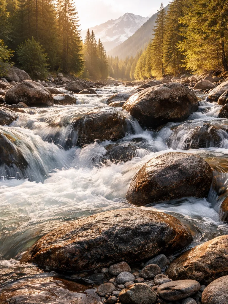 Riečne kamene v prírode